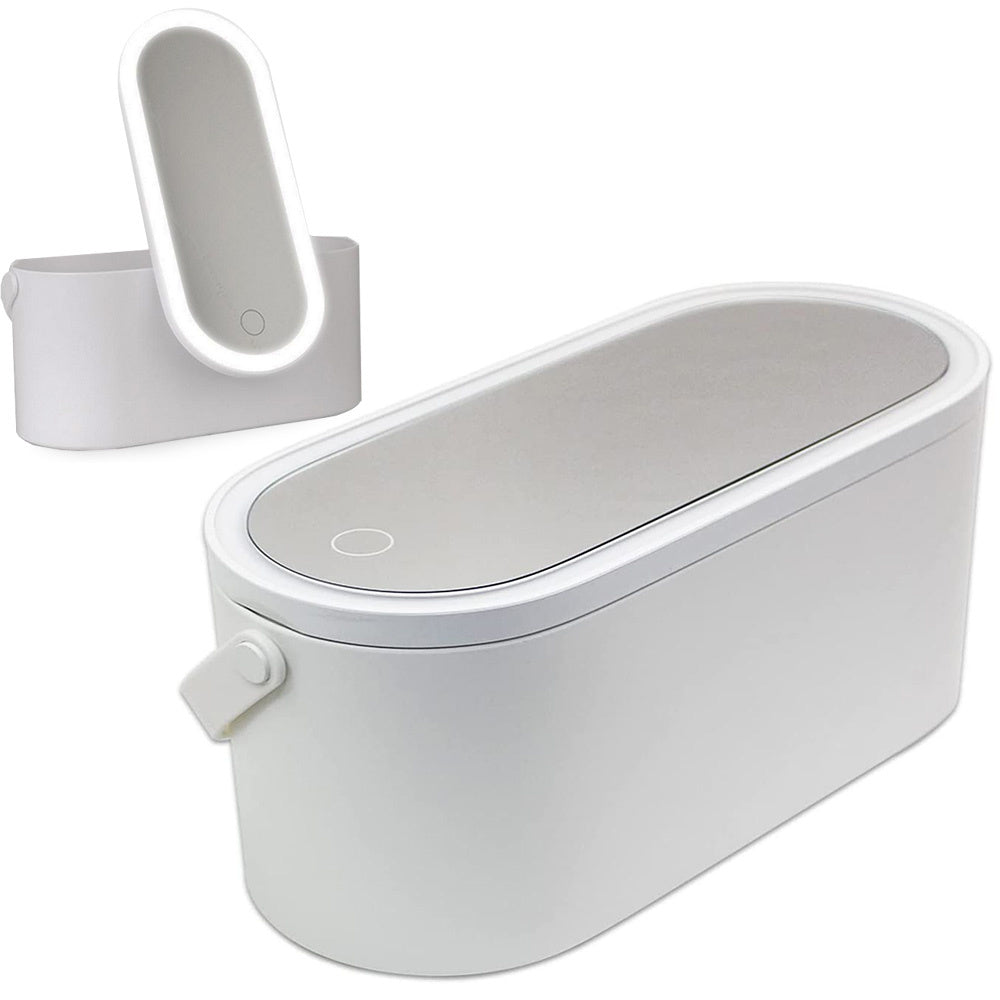 Kosmetikos organizatorius su veidrodžiu