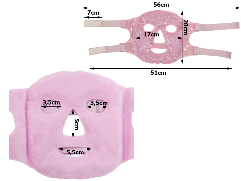 Daugkartinė šaldanti- šildanti gelinė veido kaukė