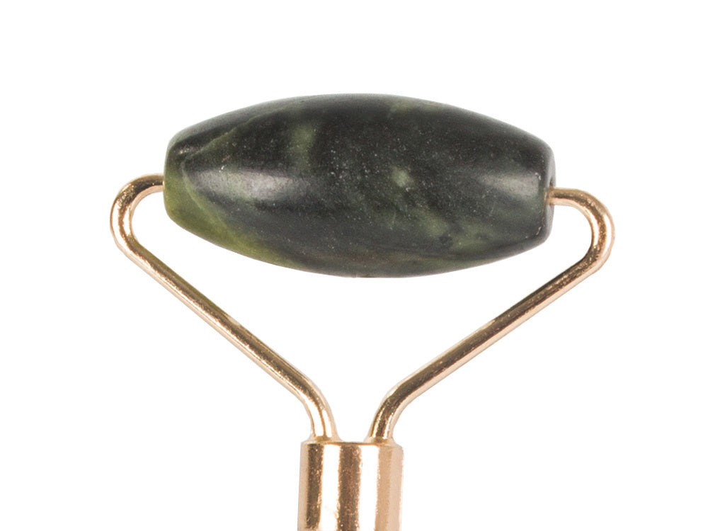 Žalio nefrito akmens veido masažuoklio ir Gua Sha rinkinys