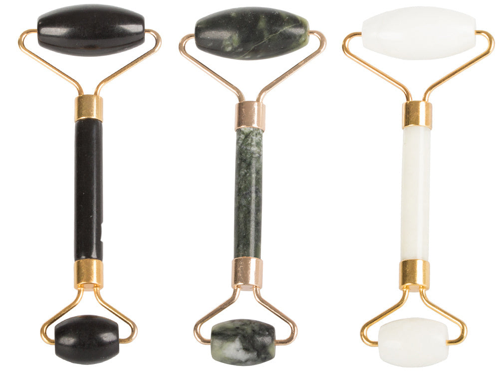 Žalio nefrito akmens veido masažuoklis