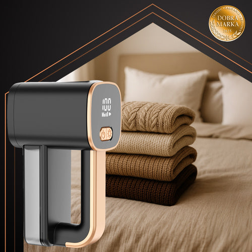 Belaidis drabužių skustuvas, juodas