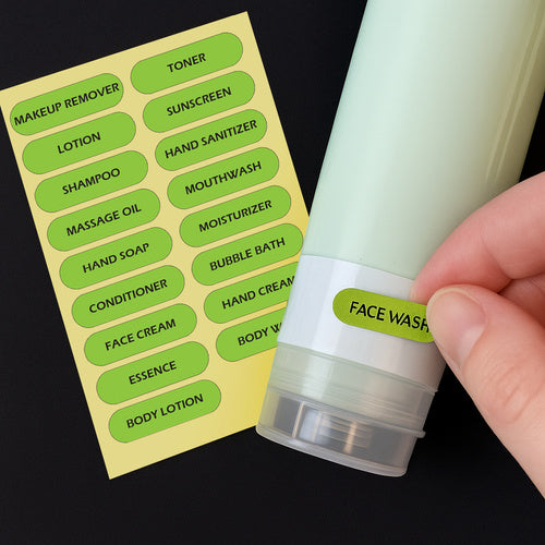 Kelioniniai kosmetikos indeliai su kosmetine