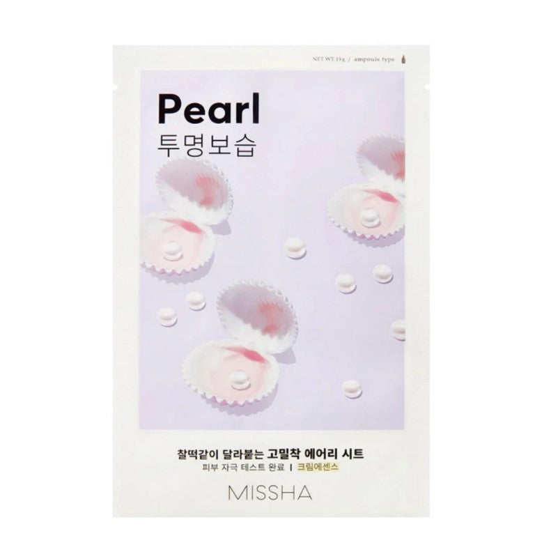 Missha Airy Fit Pearl lakštinė veido kaukė, 1 vnt.
